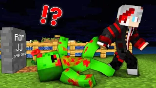 JJ and Mikey Vampire saga - Dracula challenge in Minecraft Challenge - Maizen BITE by VAMPIRE