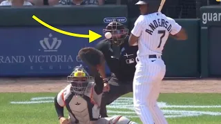 MLB | Game Ends After Umpire Gets Hit In The Face