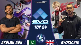 Arslan Ash (Kuni) VS Ayo Riche (Leo) | Top 24 | EVO2023 | #tekken