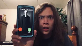 CALLING SLENDERMAN ( HE ACTUALLY ANSWERED)