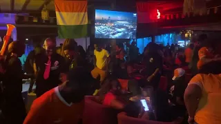 Ivory Coast fans celebrating the victory against Mali (2-1) in the AFCON 2024. What a moment!