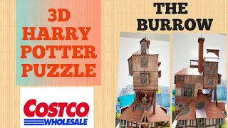 Harry Potter  3D Puzzle: The Knight Bus, Hagrid's Hut  & The Burrow