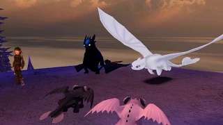 All scenes/memories of Night Lights from Snoggletog quests #SchoolofDragons