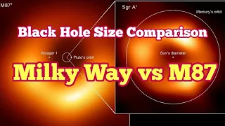 Black Holes Size Comparison: Miky Ways SgrA* Against M87 Galaxy