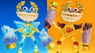Cold and Earth Phases 3D - Gold Island Wubbox Animation |  My Singing Monsters