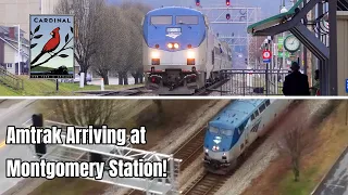 Quiet Morning Railfanning! Amtrak Arriving at Montgomery Station!