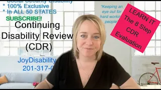 Continuing Disability Review (CDR) - Learn the 8 Step Process in Social Security Disability!