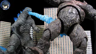 Hiya Toys Exquisite Basic Godzilla VS Kong Heat Ray Godzilla 2021 Translucent Version Figure Review
