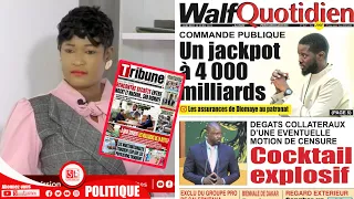 Revue des titres avec Ngoné Saliou A la une: Rencontre secrète entre Macky et Macron..sur Pr Diomaye