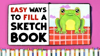 Easy & Relaxing Art Ideas to FILL Your Sketchbook