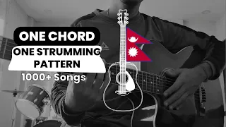 Easy Nepali Songs To Play On Guitar | One Chord , One Strumming Pattern | Guitar Lesson