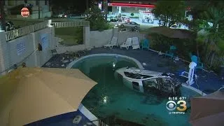 Police: Driver Under The Influence Crashes Car Into Motel Swimming Pool