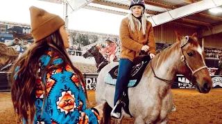 TEACHING A BEGINNER TO BARREL RACE! LESSON 1 & 2!