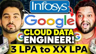 From INFOSYS To GOOGLE🔥 Cloud DATA ENGINEER | How To Crack It ???