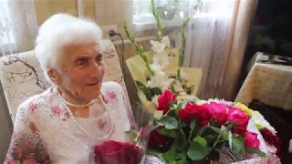 Поздравление П.И. Воропаевой со 100-летним юбилеем