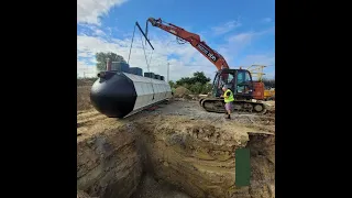 First Large Commercial Treatment Plant in the ground | Harlequin Tanks