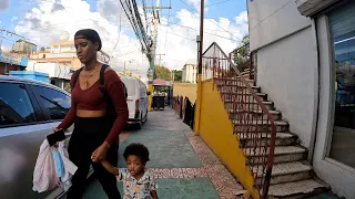Afternoon Walk In The Barrio : Los Mameyes Santo Domingo Este  4K