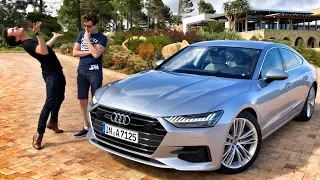 Тест НОВОЙ Audi A7 50TDI и 55TFSI с Блюденовым в ЮАР!