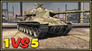 TVP T 50/51 - 11 Kills - 1 VS 5 - World of Tanks Gameplay