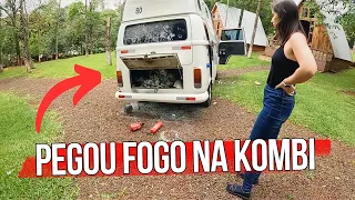 PEGOU FOGO NA KOMBI e QUASE PERDEMOS TUDO!