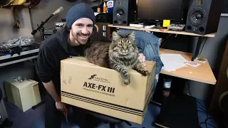 Axe Fx III Unboxing & First Impressions (with My Cat)