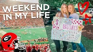 college weekend in my life // game day + sorority philanthropy event