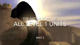 BATTLE ROYAL OF ALL LVL 1 UNITS! Part 2. By Heroes 3 HotA Experiments.