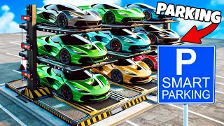 ❄️ STWORZYŁEM NAJDROŻSZY NOWOCZESNY PARKING NAD PLAŻĄ!? | Parking Simulator |