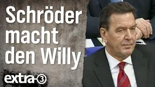 Gerhard Schröder macht den Willy (2002) | extra 3 | NDR