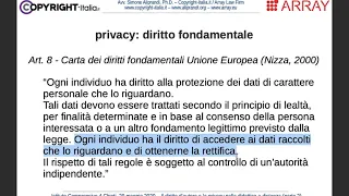 Privacy: principi generali (maggio 2020)