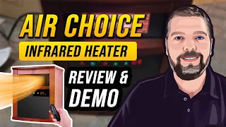 Air Choice Infrared Heater Review & Demo | Infrared Heater Indoor With Fan