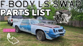 LS Swap 1970-1981 Camaro Parts List