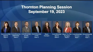 Thornton City Council Planning Session - September 19, 2023