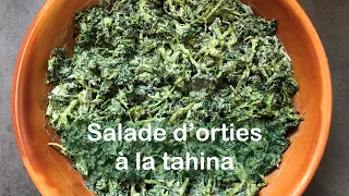 Salade d’orties à la tahina ou querres bil tahine