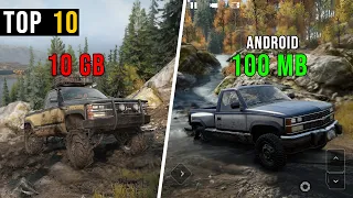 Top 10 Open World Offroad Games For Android 2023 | Best Offroad Games