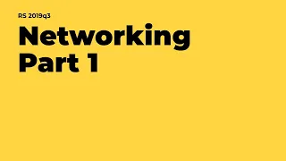 Network communication (1/2)