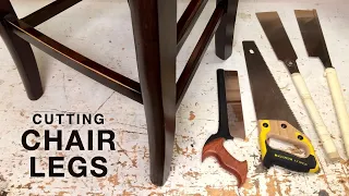 How to Cut Chair Legs to Shorten Chairs or Stools - Furniture Repair