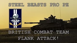 Steel Beasts Pro PE: British Combat Team Flank Attack!