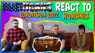 Americans react to Eurovision 2022 Romania WRS - Llamame