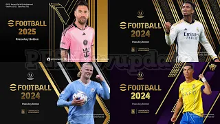 PES 2021 Menu CONCEPT eFootball 2025 Black Gold by PESNewupdate