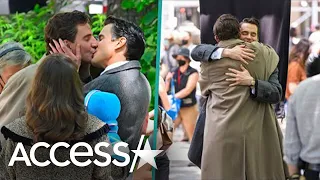 Bradley Cooper & Matt Bomer PASSIONATELY KISS On 'Maestro' Set
