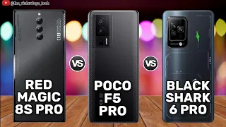 Poco F5 Pro vs Xiaomi Black Shark 6 Pro vs ZTE Nubia Red Magic 8S Pro || Price & Reviews 2023