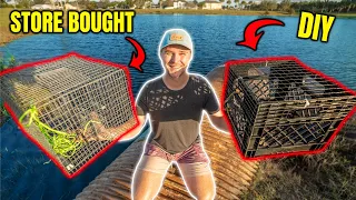 DIY vs Store Bought FISH TRAP!!! (Homemade Fish Trap)