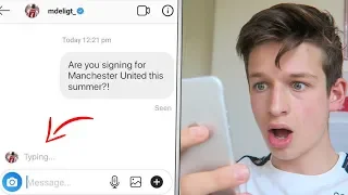 Dming 100 Pro Footballers To See How Many Would Reply - DE LIGT TO UNITED