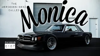 Driving "Monica" the Mercedes Benz widebody dkubus 450SLC
