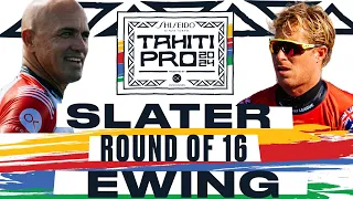 Kelly Slater vs Ethan Ewing | SHISEIDO Tahiti Pro pres by Outerknown 2024 - Round of 16