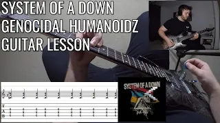 System Of A Down - Genocidal Humanoidz FULL PoV Guitar Lesson / Cover | NEW SONG 2020