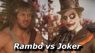 Ultimate Mortal Kombat 11 - Rambo vs Joker