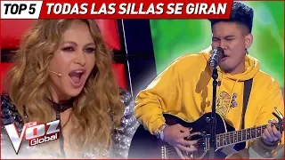 Los MEJORES TALENTS consiguen girar TODAS LAS SILLAS de La Voz