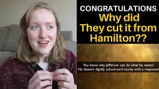 Musician Reacts to 'Congratulations' from Hamilton (musical)